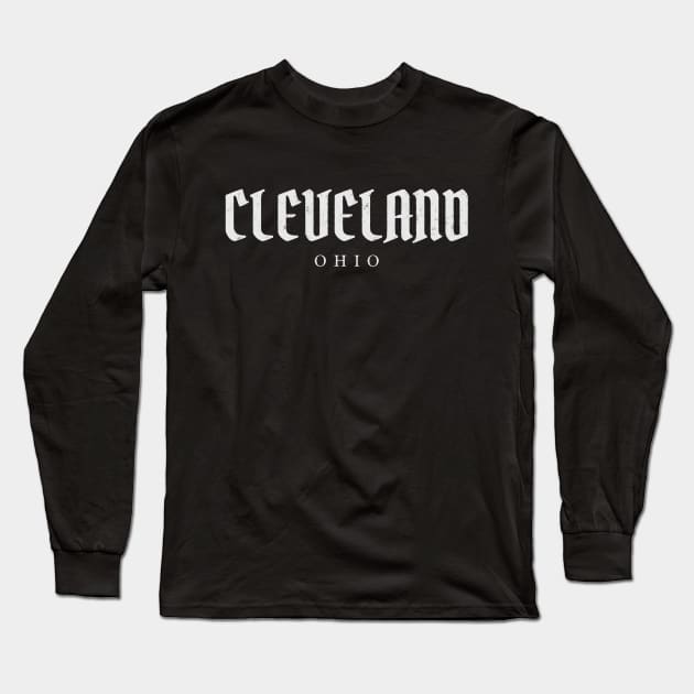 Cleveland, Ohio Long Sleeve T-Shirt by pxdg